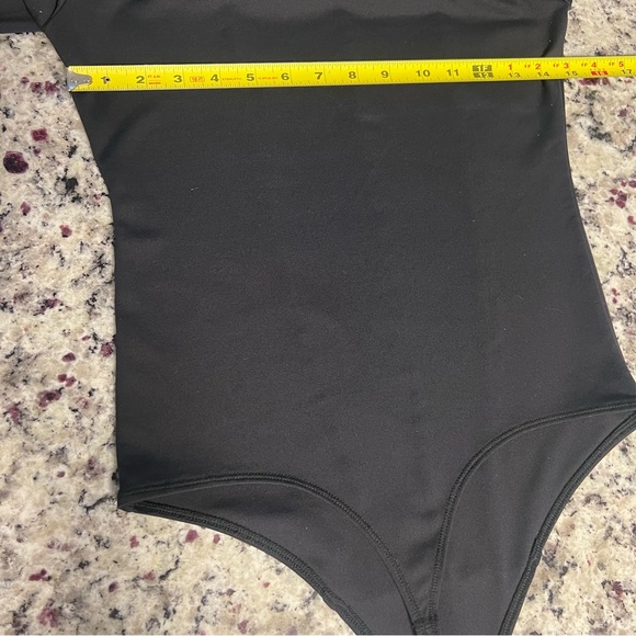 Abercrombie and Fitch, Soft A&F Collection, Black, Square Neck Bodysuit | W M - Picture 6 of 7